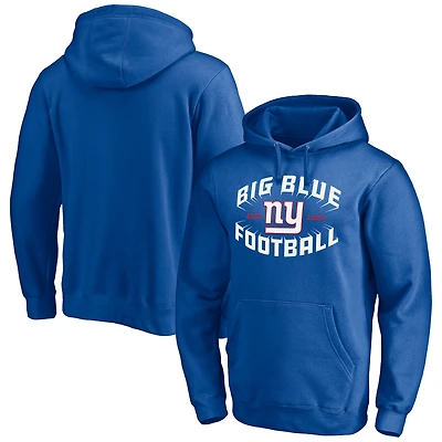 Men's Royal New York Giants Hometown Collection Sweep Pullover Hoodie