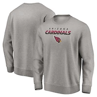 Men's Gray Arizona Cardinals Elevate Play Pullover Sweatshirt