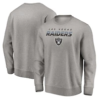 Men's Gray Las Vegas Raiders Elevate Play Pullover Sweatshirt