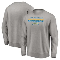 Men's Gray Los Angeles Chargers Elevate Play Pullover Sweatshirt