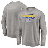 Men's Gray Los Angeles Rams Elevate Play Pullover Sweatshirt