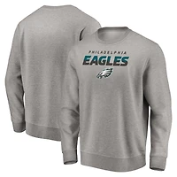 Men's Gray Philadelphia Eagles Elevate Play Pullover Sweatshirt