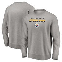 Men's Gray Pittsburgh Steelers Elevate Play Pullover Sweatshirt