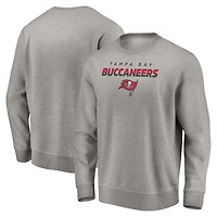 Men's Gray Tampa Bay Buccaneers Elevate Play Pullover Sweatshirt