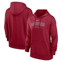 Women's Nike Red Arizona Diamondbacks Authentic Collection Performance Pullover Hoodie