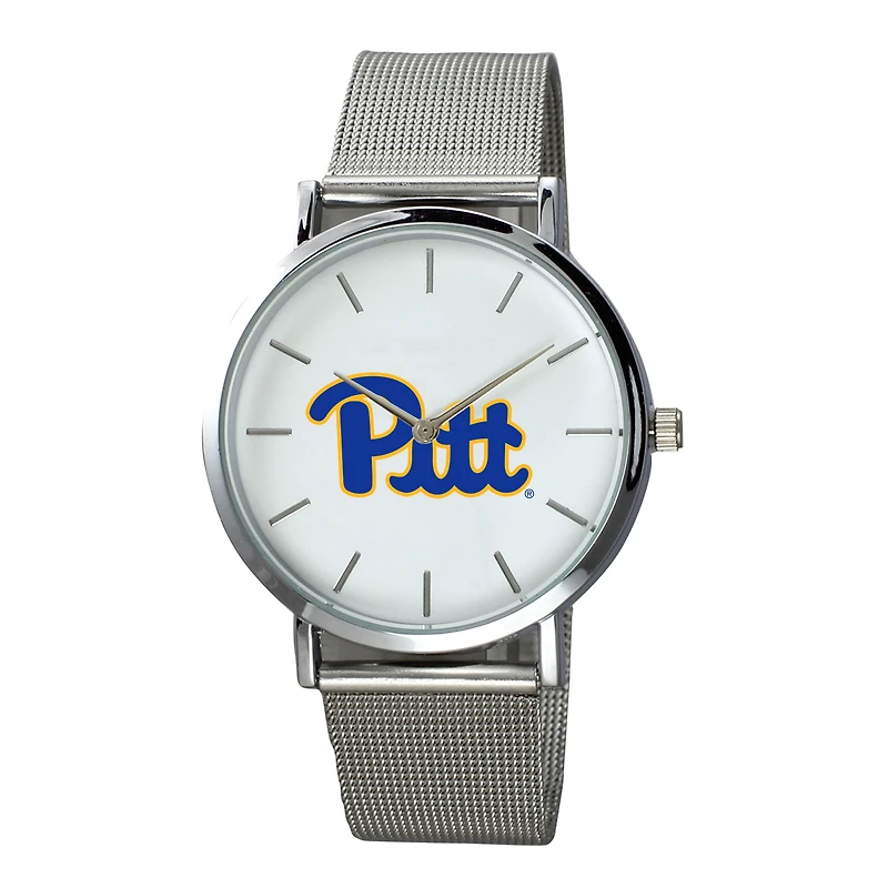 Men's Silver Pittsburgh at Bradford Panthers Plexus Stainless Steel Watch