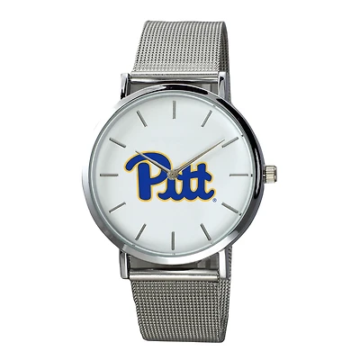Men's Silver Pittsburgh at Bradford Panthers Plexus Stainless Steel Watch