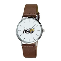 Men's Brown Alabama State Hornets Plexus Leather Watch