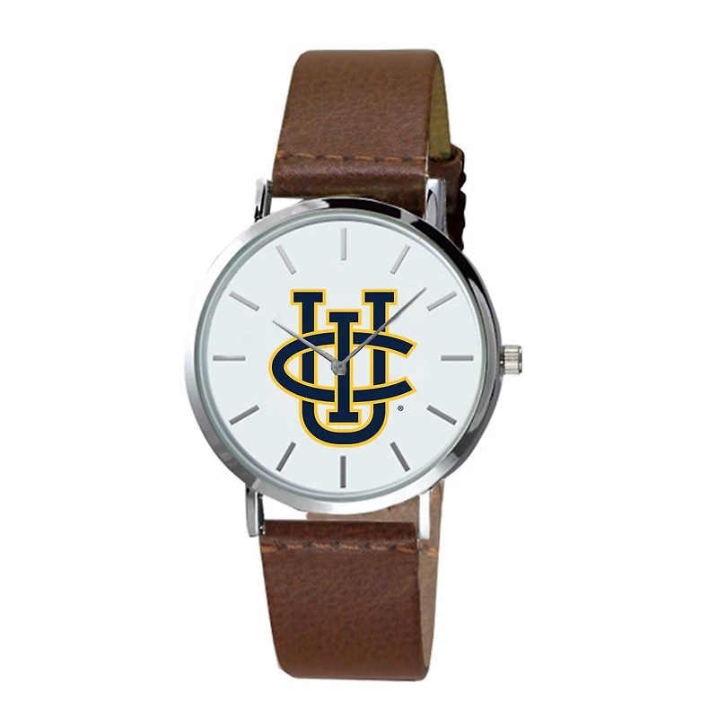 Men's Brown UC Irvine Anteaters Plexus Leather Watch