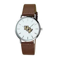 Men's Brown UCF Knights Plexus Leather Watch