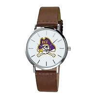 Men's Brown ECU Pirates Plexus Leather Watch
