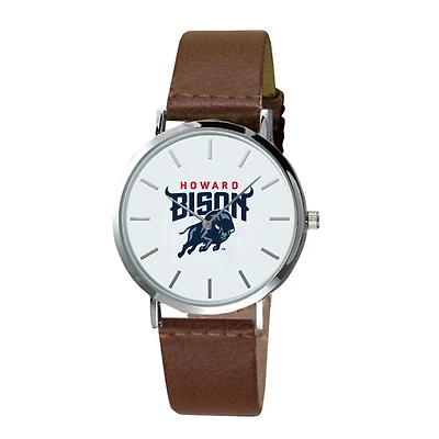 Men's Brown Howard Bison Plexus Leather Watch