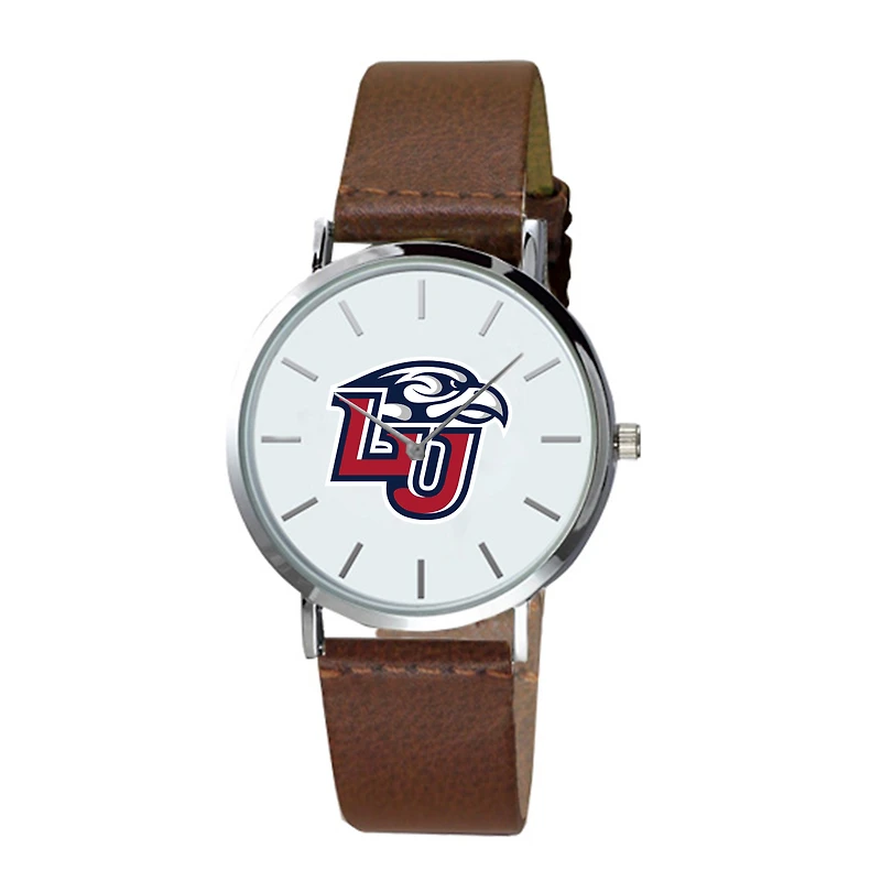 Men's Brown Liberty Flames Plexus Leather Watch