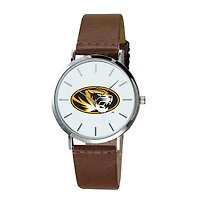 Men's Brown Missouri Tigers Plexus Leather Watch