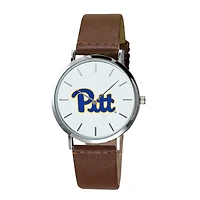 Men's Brown Pittsburgh at Bradford Panthers Plexus Leather Watch
