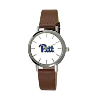 Women's Brown Pittsburgh at Bradford Panthers Plexus Leather Watch