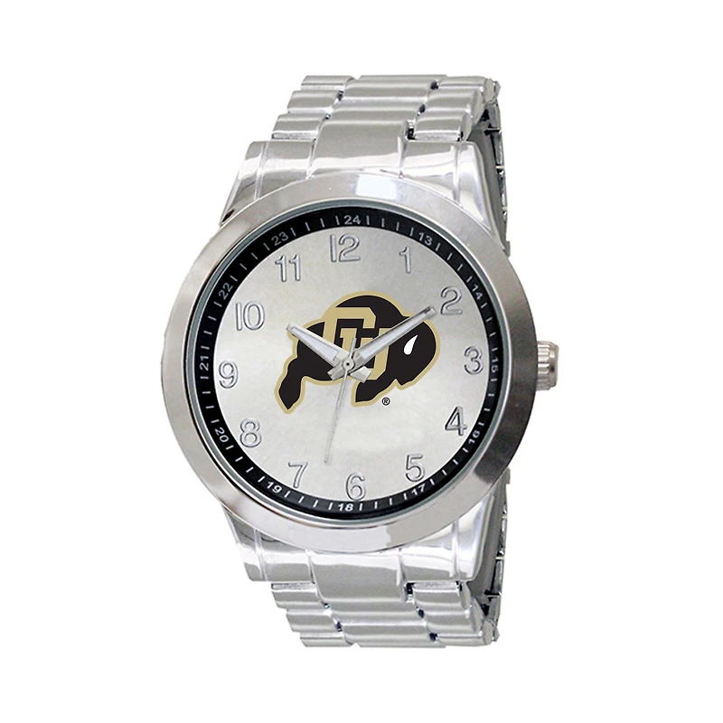 Men's Silver Colorado Buffaloes Integris Stainless Steel Watch