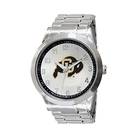 Men's Silver Colorado Buffaloes Integris Stainless Steel Watch