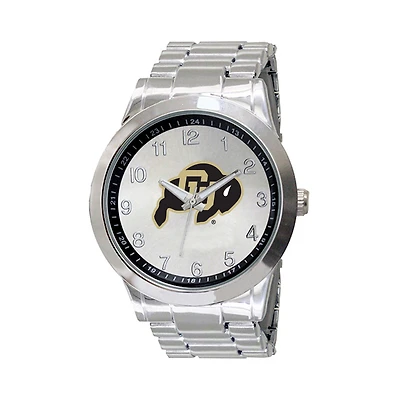 Men's Silver Colorado Buffaloes Integris Stainless Steel Watch