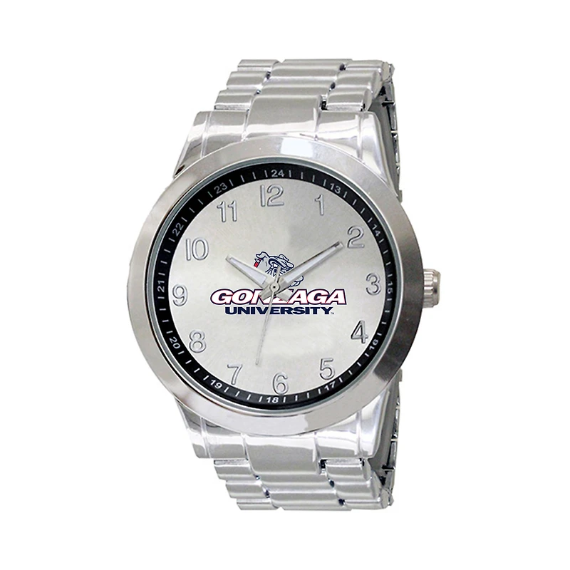 Men's Silver Gonzaga Bulldogs Integris Stainless Steel Watch