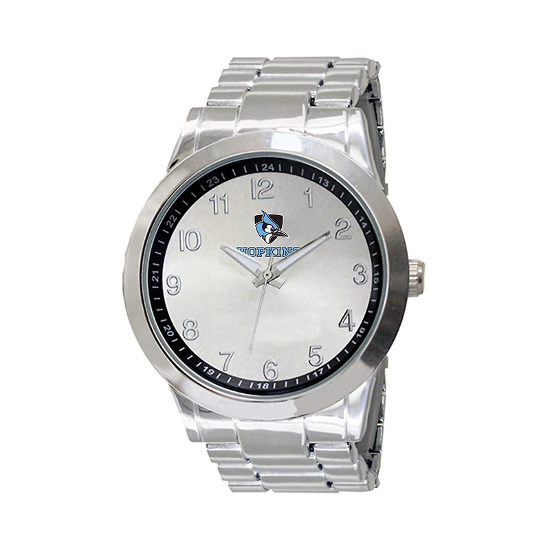 Men's Silver Johns Hopkins Blue Jays Integris Stainless Steel Watch