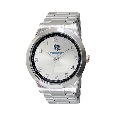 Men's Silver Johns Hopkins Blue Jays Integris Stainless Steel Watch