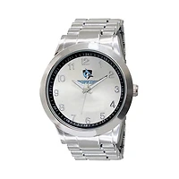 Men's Silver Johns Hopkins Blue Jays Integris Stainless Steel Watch