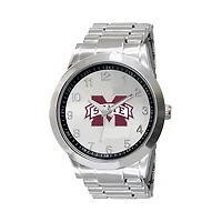 Men's Silver Mississippi State Bulldogs Integris Stainless Steel Watch