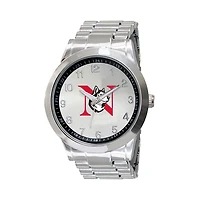 Men's Silver Northeastern Huskies Integris Stainless Steel Watch