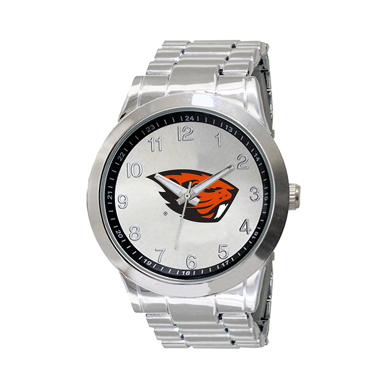Men's Silver Oregon State Beavers Integris Stainless Steel Watch