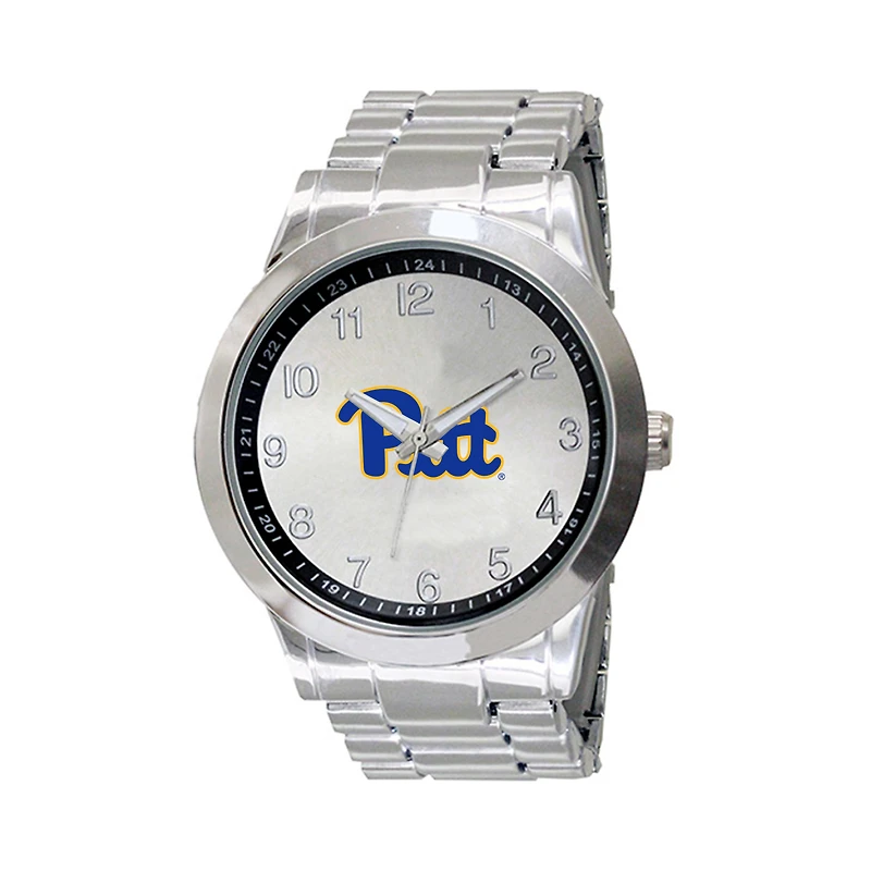 Men's Silver Pittsburgh at Bradford Panthers Integris Stainless Steel Watch