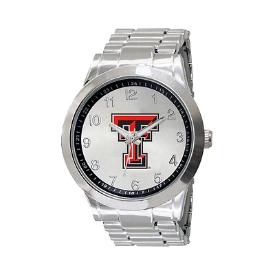 Men's Silver Texas Tech Red Raiders Integris Stainless Steel Watch