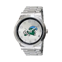 Men's Silver Tulane Green Wave Integris Stainless Steel Watch