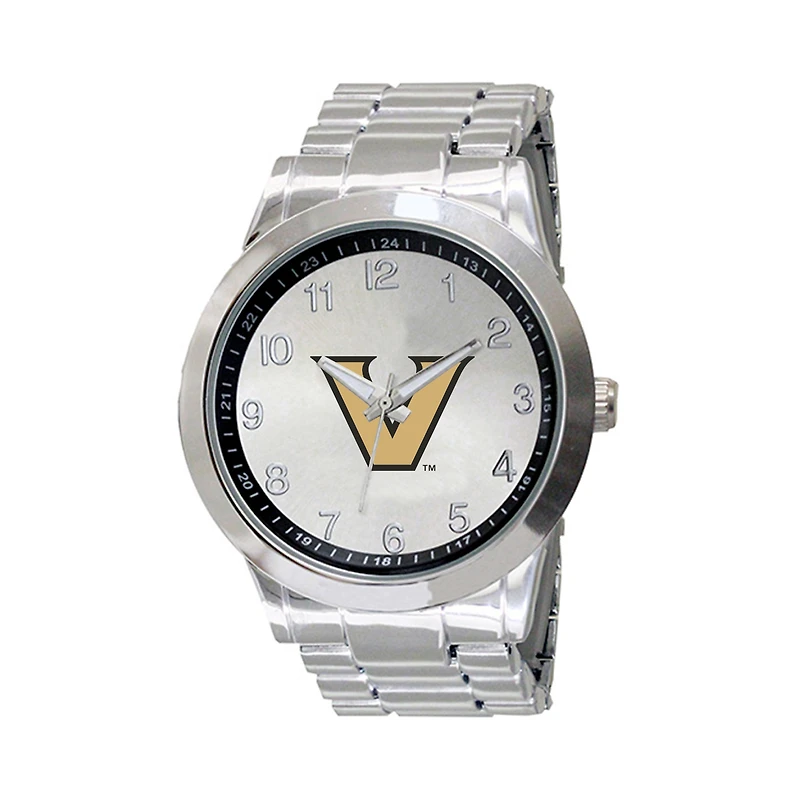 Men's Silver Vanderbilt Commodores Integris Stainless Steel Watch