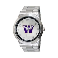 Men's Silver Washington Huskies Integris Stainless Steel Watch