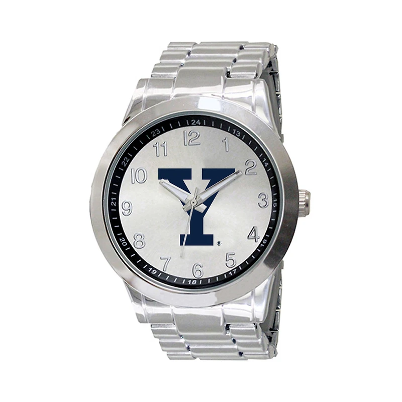 Men's Silver Yale Bulldogs Integris Stainless Steel Watch