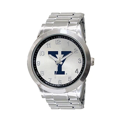 Men's Silver Yale Bulldogs Integris Stainless Steel Watch