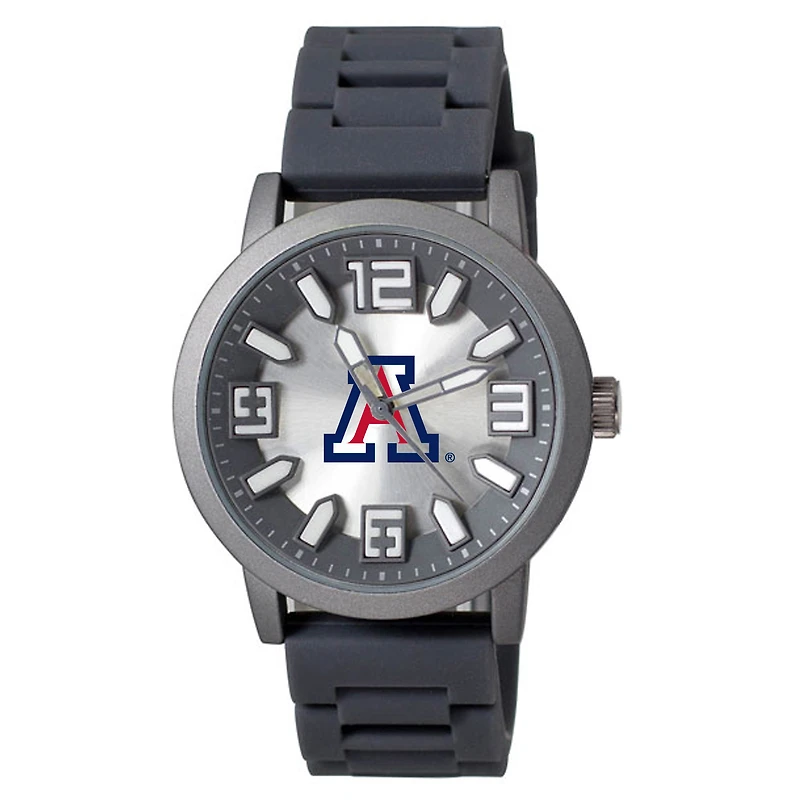 Men's Black Arizona Wildcats Enigma Silicone Strap Watch