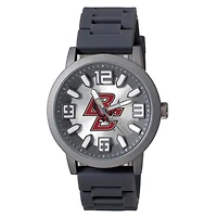 Men's Black Boston College Eagles Enigma Silicone Strap Watch