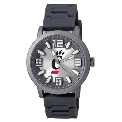 Men's Black Cincinnati Bearcats Enigma Silicone Strap Watch