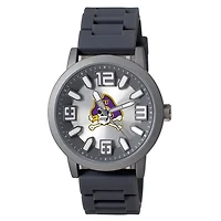 Men's Black ECU Pirates Enigma Silicone Strap Watch