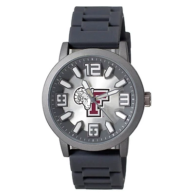 Men's Black Fordham Rams Enigma Silicone Strap Watch