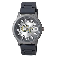 Men's Black Georgia Tech Yellow Jackets Enigma Silicone Strap Watch