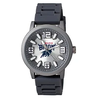 Men's Black Howard Bison Enigma Silicone Strap Watch