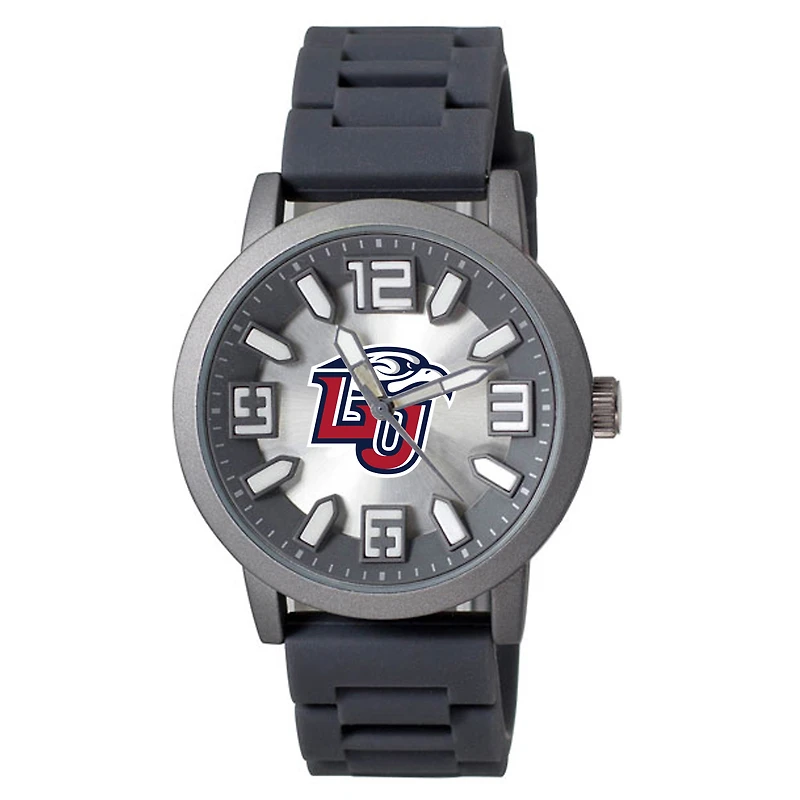 Men's Black Liberty Flames Enigma Silicone Strap Watch