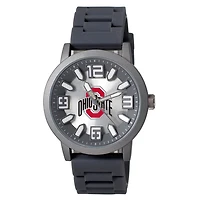 Men's Black Ohio State Buckeyes Enigma Silicone Strap Watch