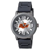 Men's Black Oklahoma State Cowboys Enigma Silicone Strap Watch