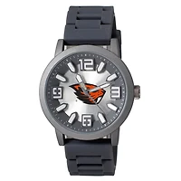 Men's Black Oregon State Beavers Enigma Silicone Strap Watch