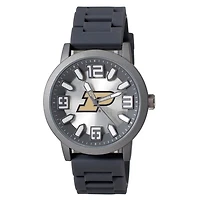 Men's Black Purdue Boilermakers Enigma Silicone Strap Watch