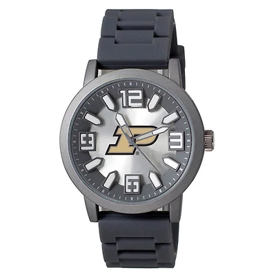 Men's Black Purdue Boilermakers Enigma Silicone Strap Watch